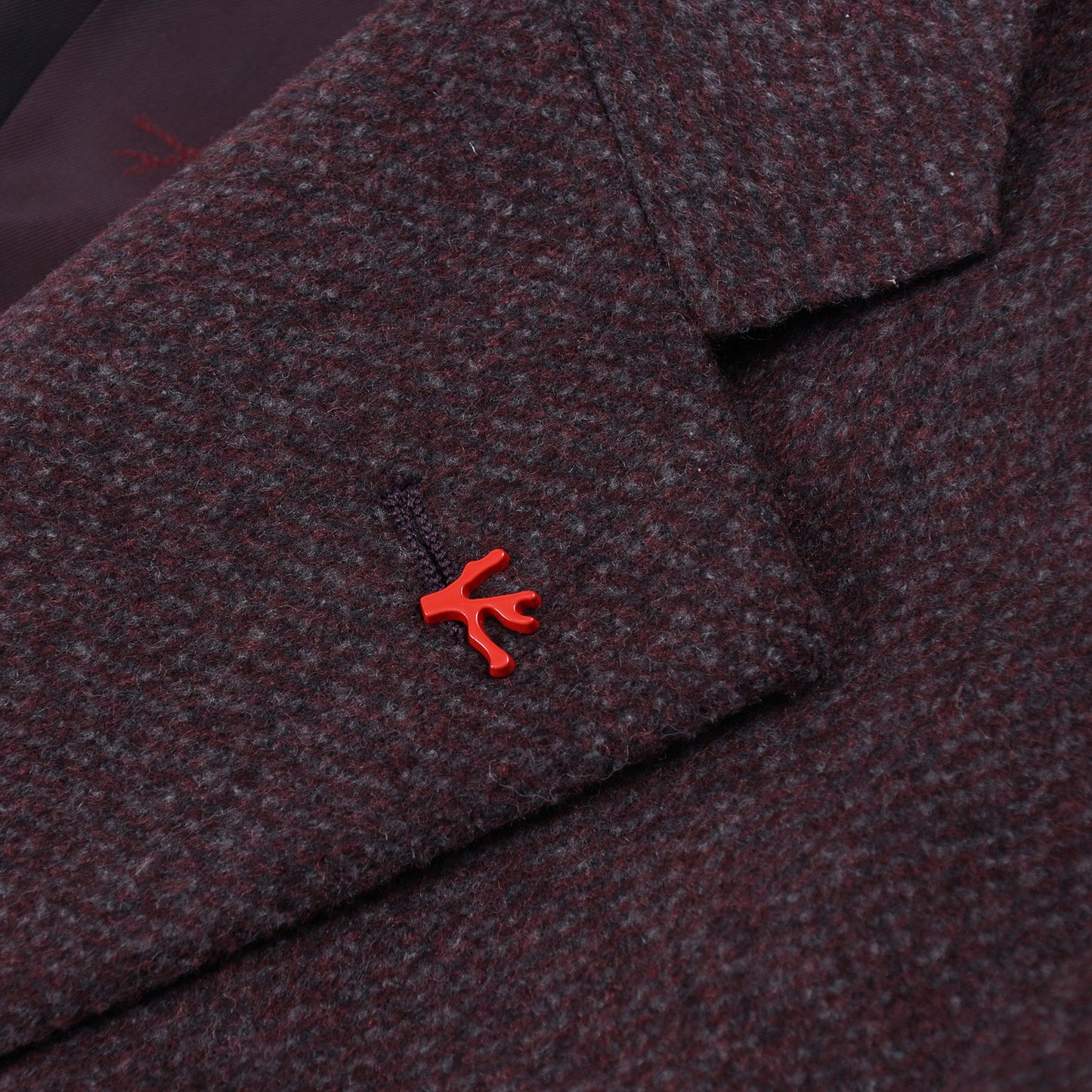 Isaia Purple Mélange Wool Overcoat - Top Shelf Apparel