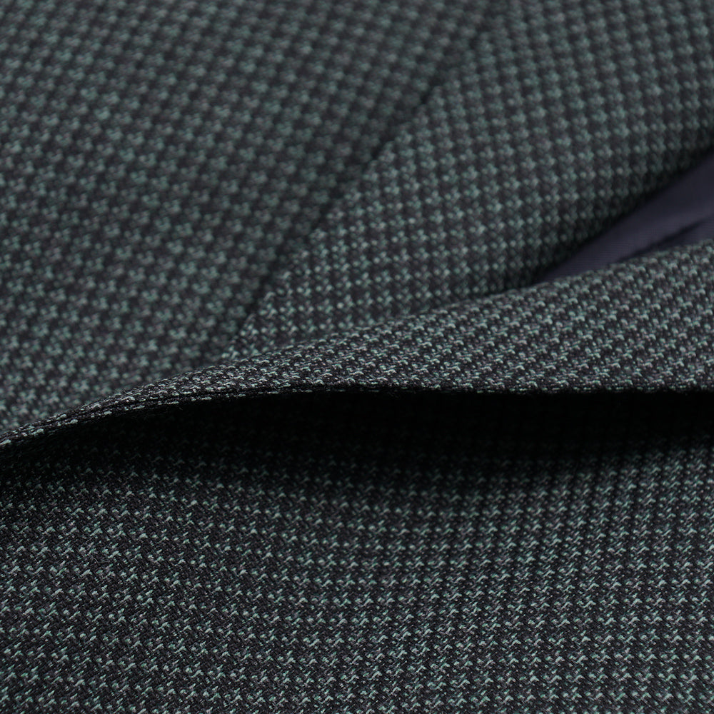 Isaia Dark Green Woven Wool Sport Coat - Top Shelf Apparel