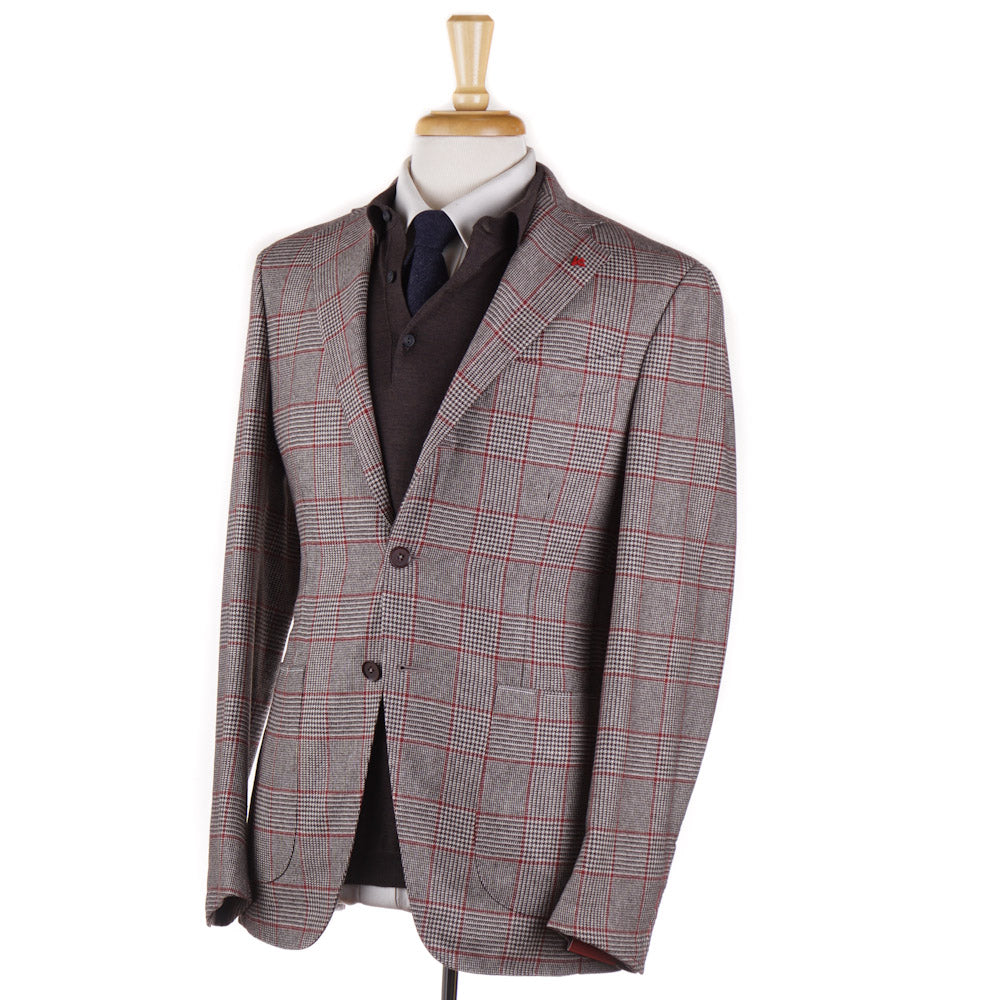 Isaia 'Tenero' Glen Plaid Wool-Cashmere Sport Coat - Top Shelf Apparel