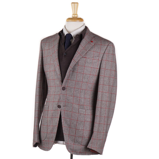 Isaia 'Tenero' Glen Plaid Wool-Cashmere Sport Coat - Top Shelf Apparel