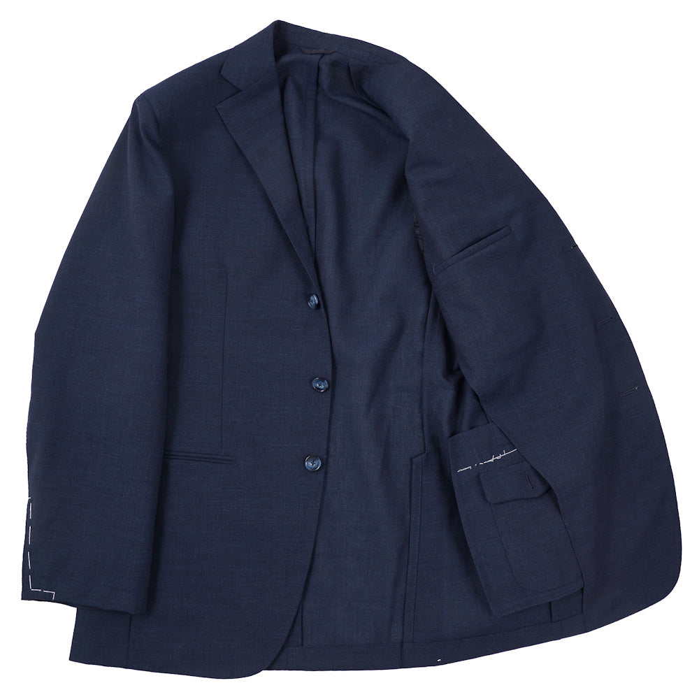 Isaia Unlined Woven Fresco Wool Suit - Top Shelf Apparel
