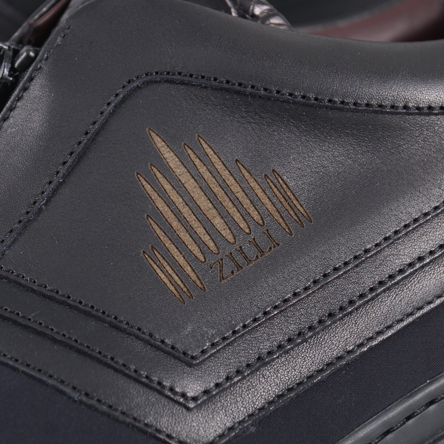 Zilli Neoprene and Calf Leather Sneakers - Top Shelf Apparel