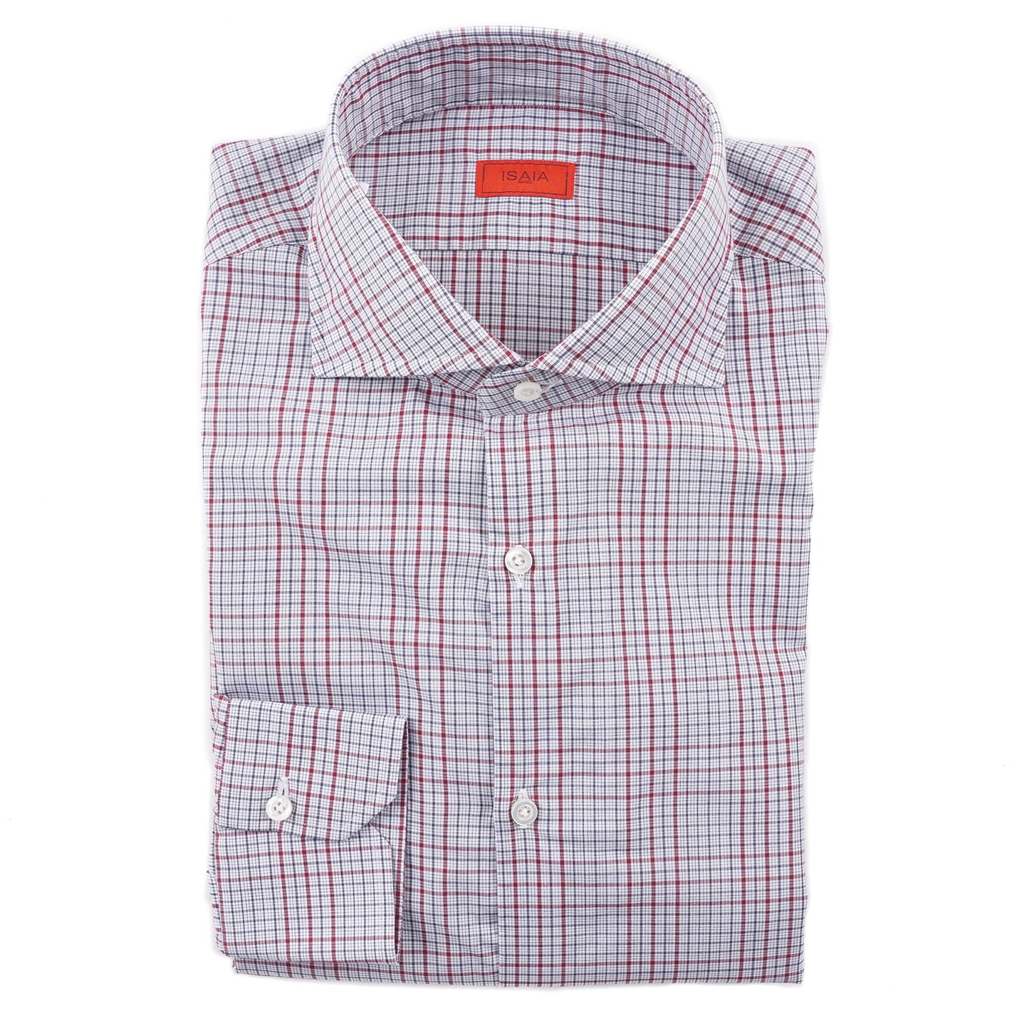 Isaia Slim-Fit Check Cotton Dress Shirt - Top Shelf Apparel