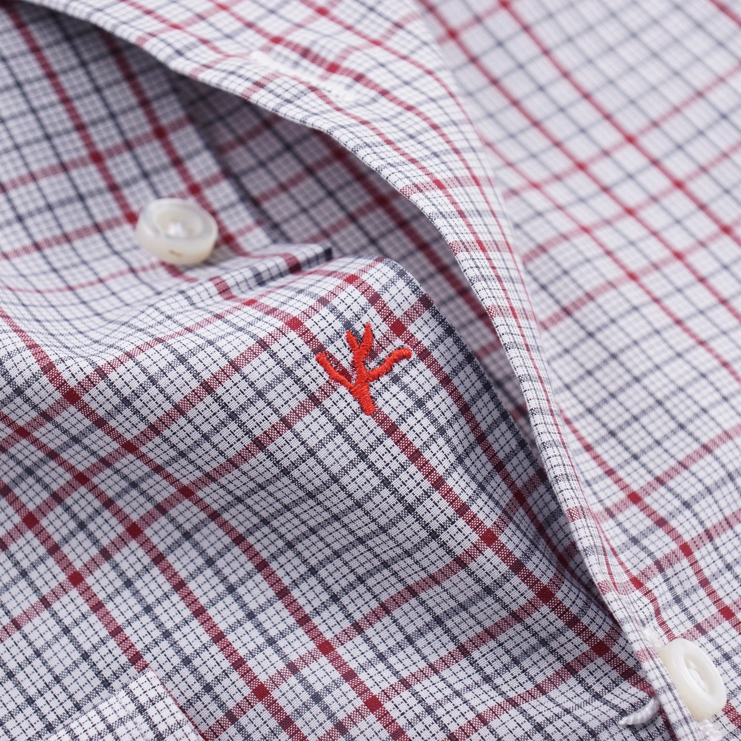 Isaia Slim-Fit Check Cotton Dress Shirt - Top Shelf Apparel