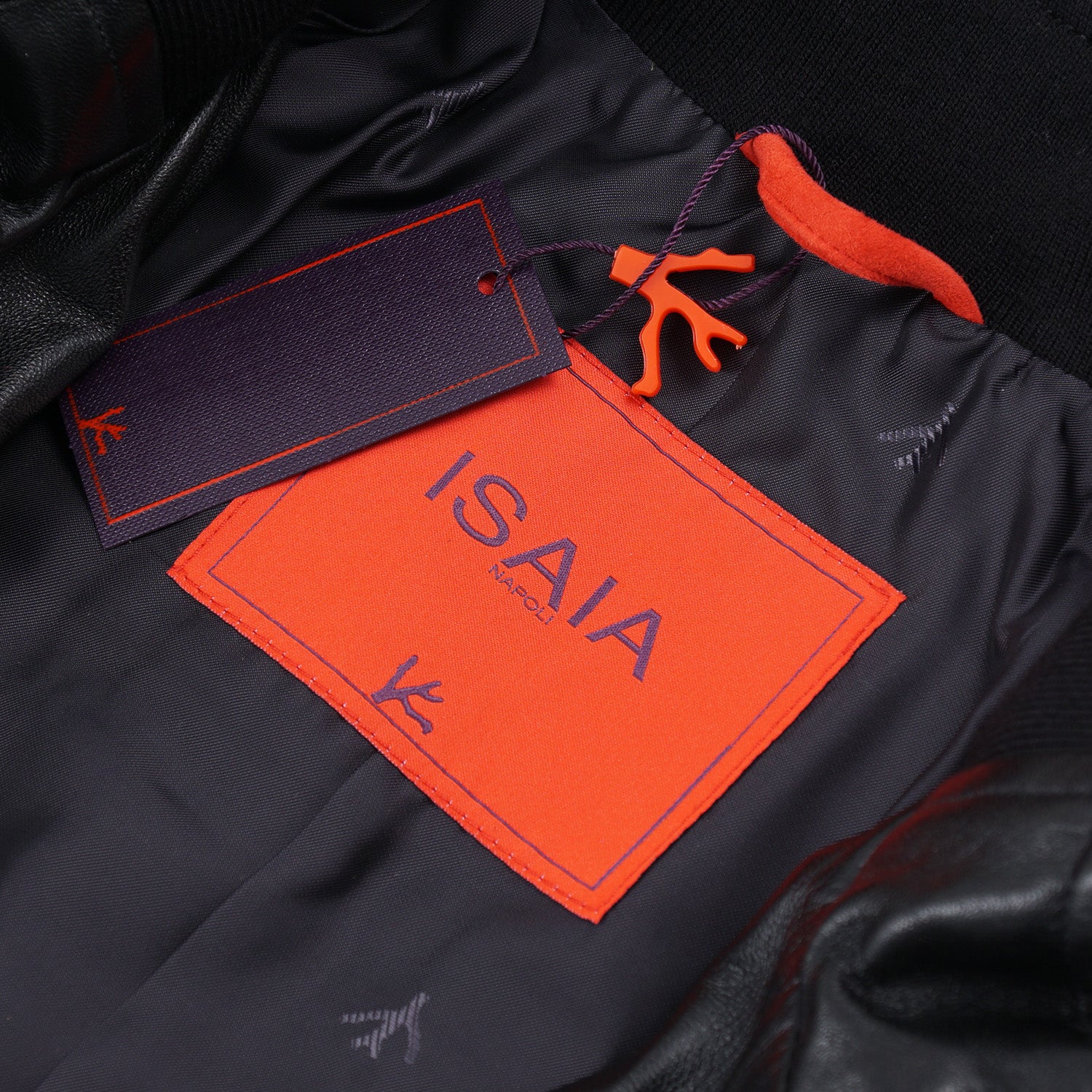 Isaia Baby Lambskin Leather Bomber Jacket - Top Shelf Apparel