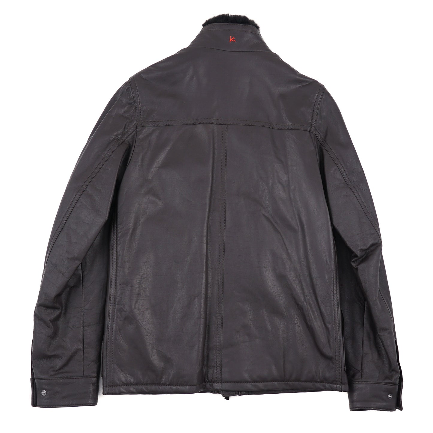Isaia Leather Jacket with Fur Collar - Top Shelf Apparel