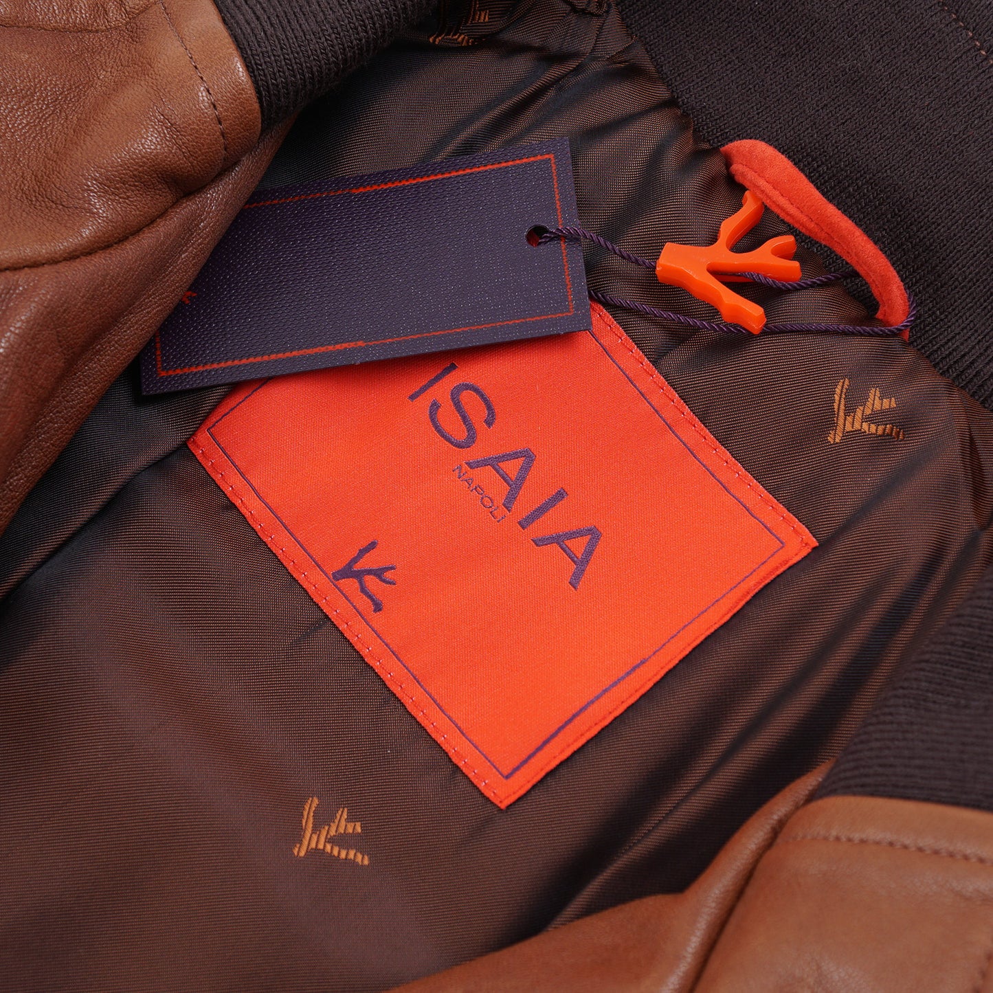 Isaia Lambskin Leather Bomber Jacket - Top Shelf Apparel