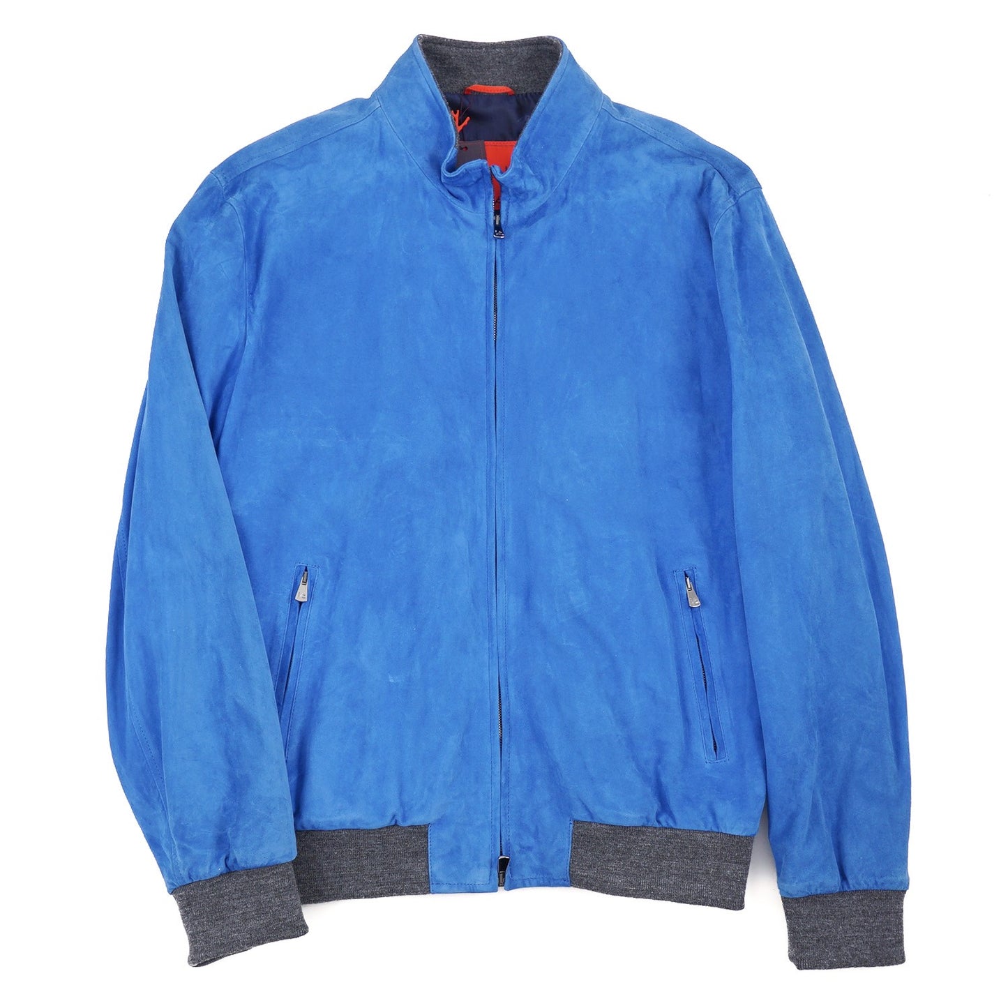 Isaia Lambskin Suede Bomber Jacket - Top Shelf Apparel