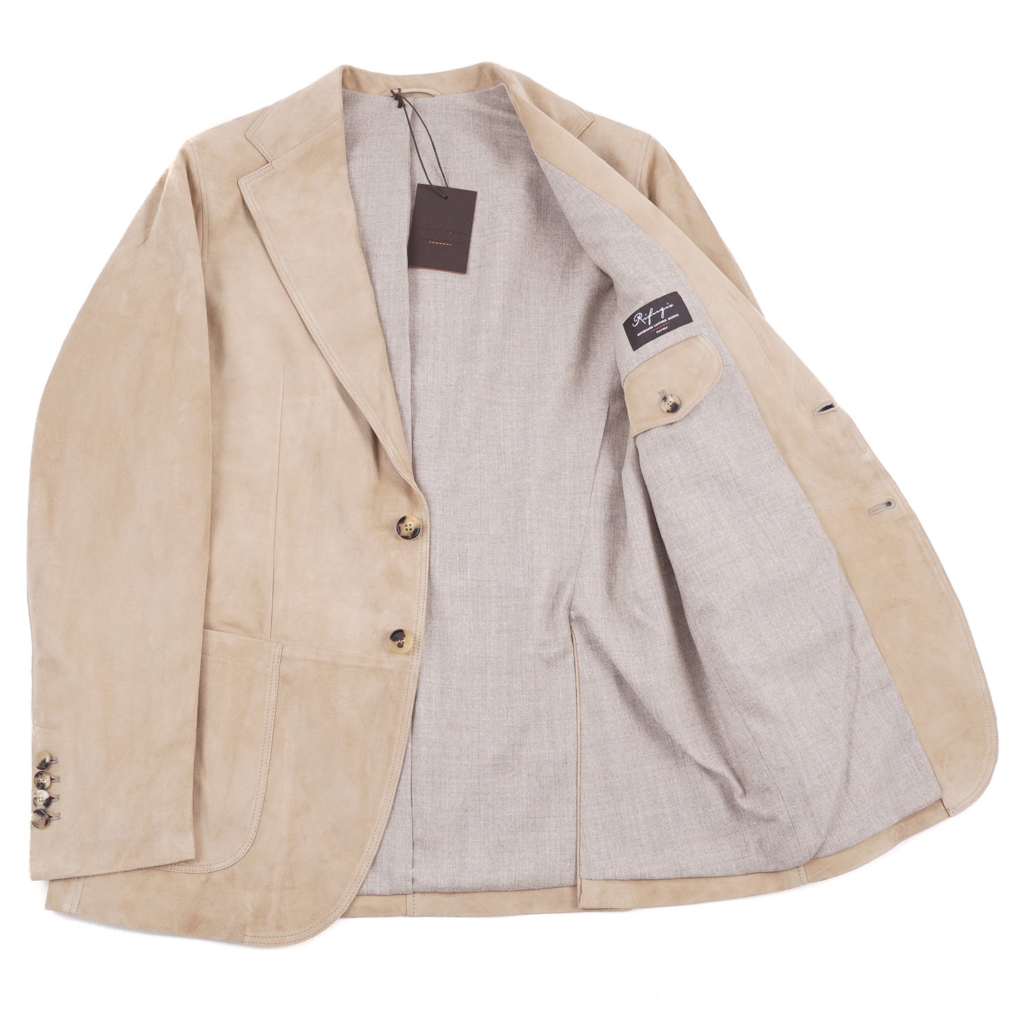Rifugio Lambskin Suede Leather Blazer - Top Shelf Apparel