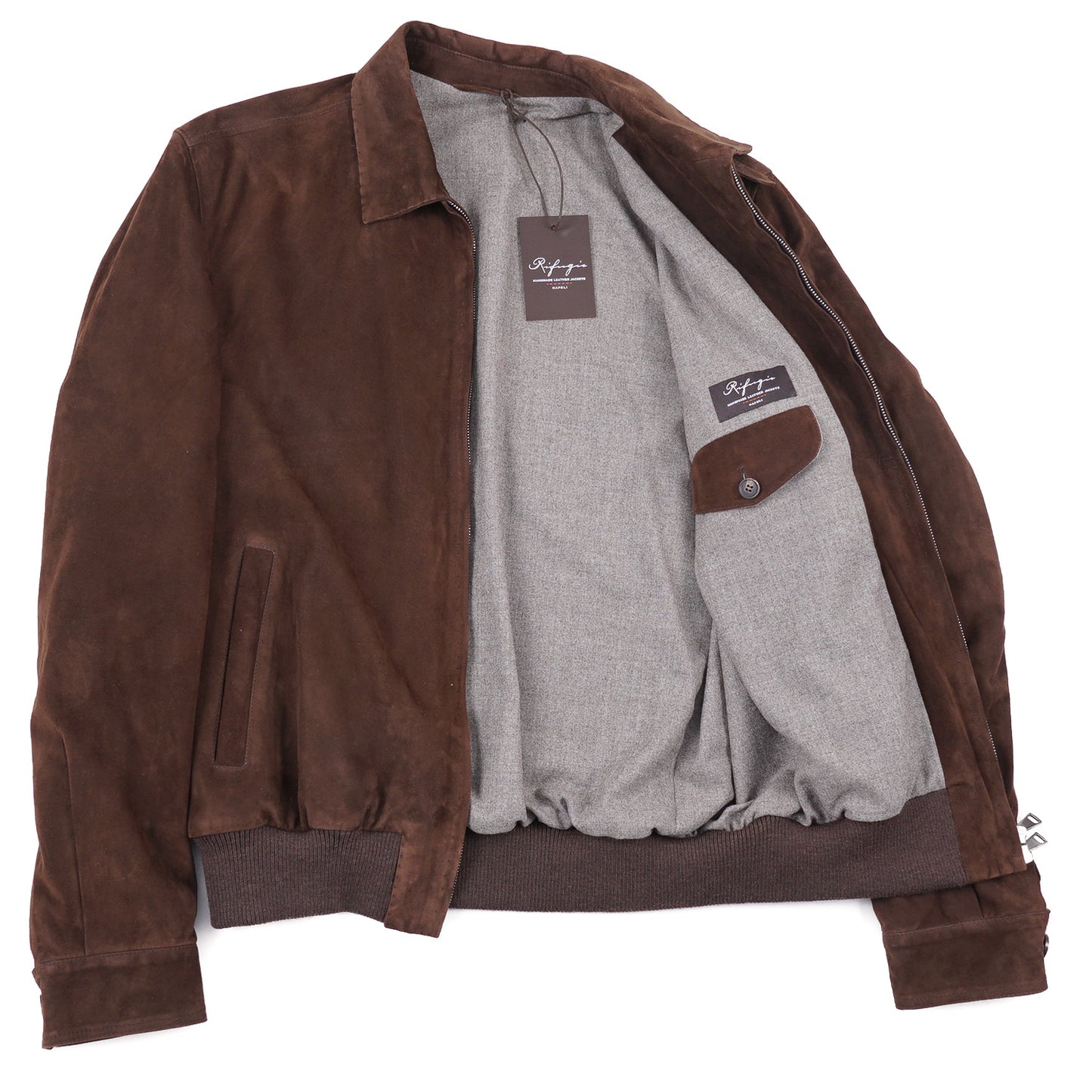 Rifugio Wool-Lined Suede Aviator Jacket - Top Shelf Apparel