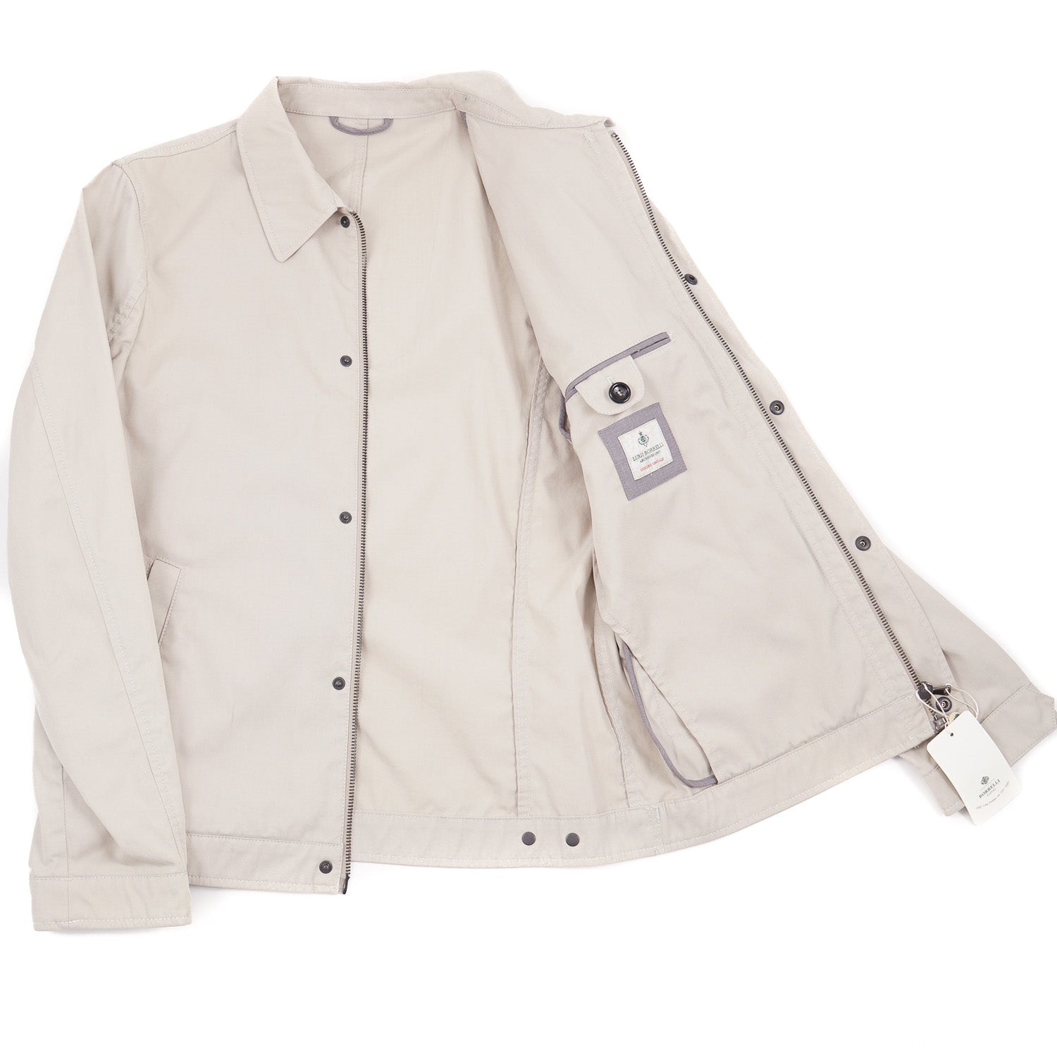 Borrelli Twill Cotton Flight Jacket - Top Shelf Apparel