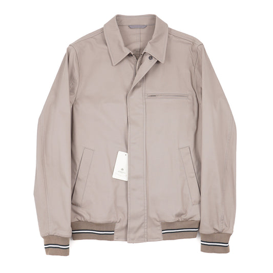 Borrelli Cotton Flight Jacket with Knit Details - Top Shelf Apparel