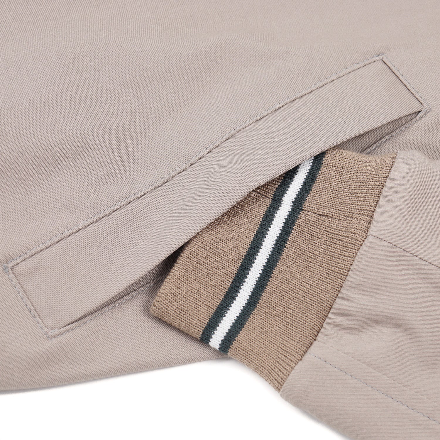 Borrelli Cotton Flight Jacket with Knit Details - Top Shelf Apparel