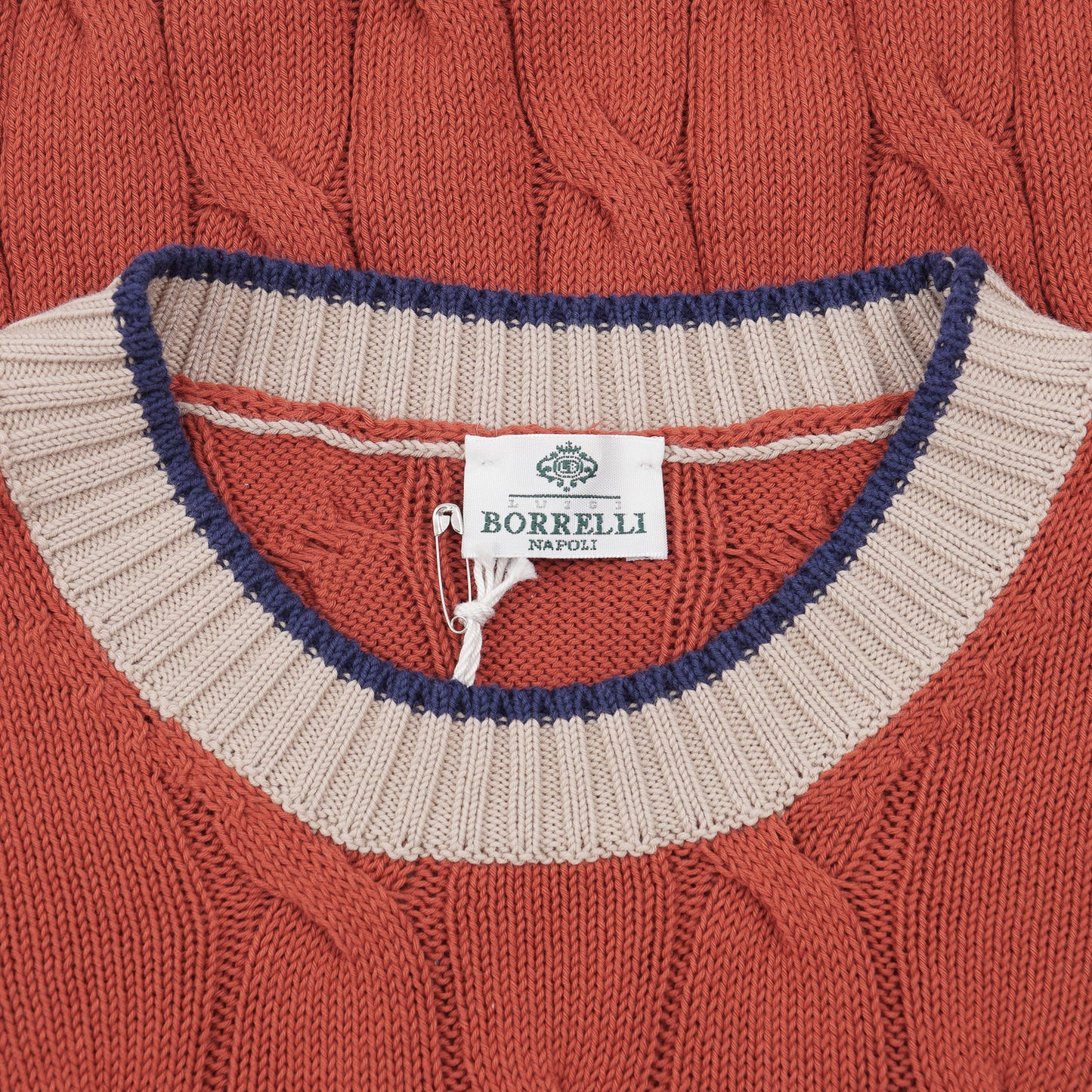 Luigi Borrelli Cable Knit Cotton Sweater - Top Shelf Apparel