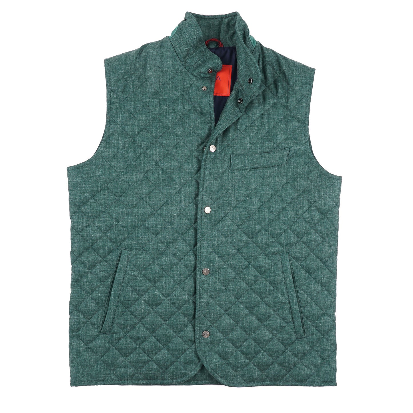 Isaia Quilted Wool-Silk-Linen Vest - Top Shelf Apparel