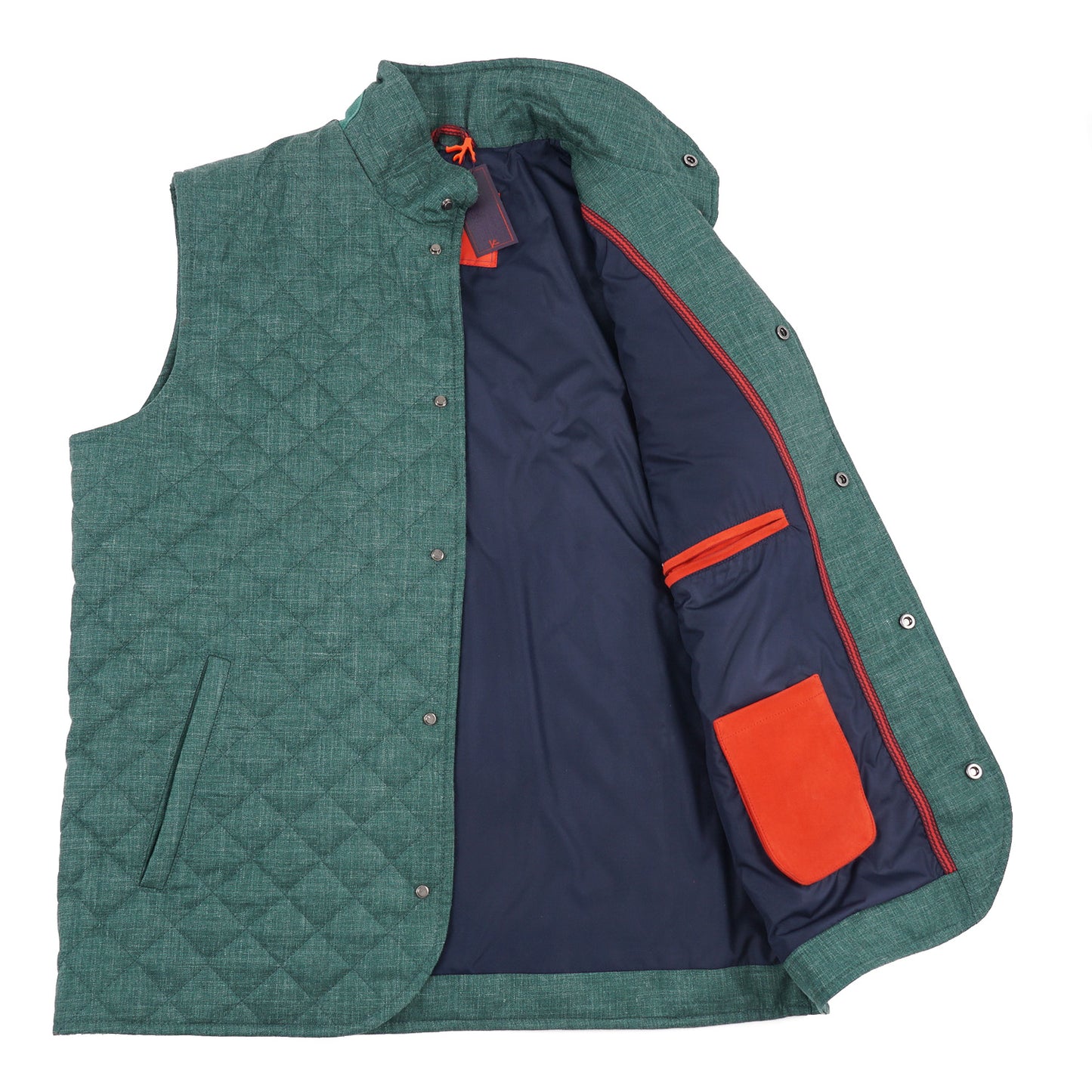 Isaia Quilted Wool-Silk-Linen Vest - Top Shelf Apparel