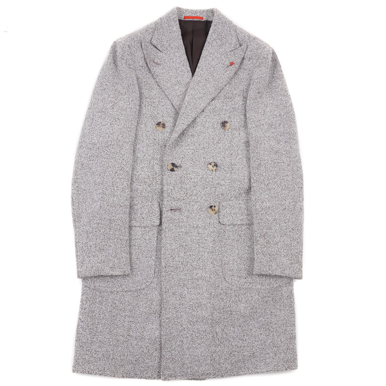 Isaia Soft Herringbone Wool Overcoat - Top Shelf Apparel