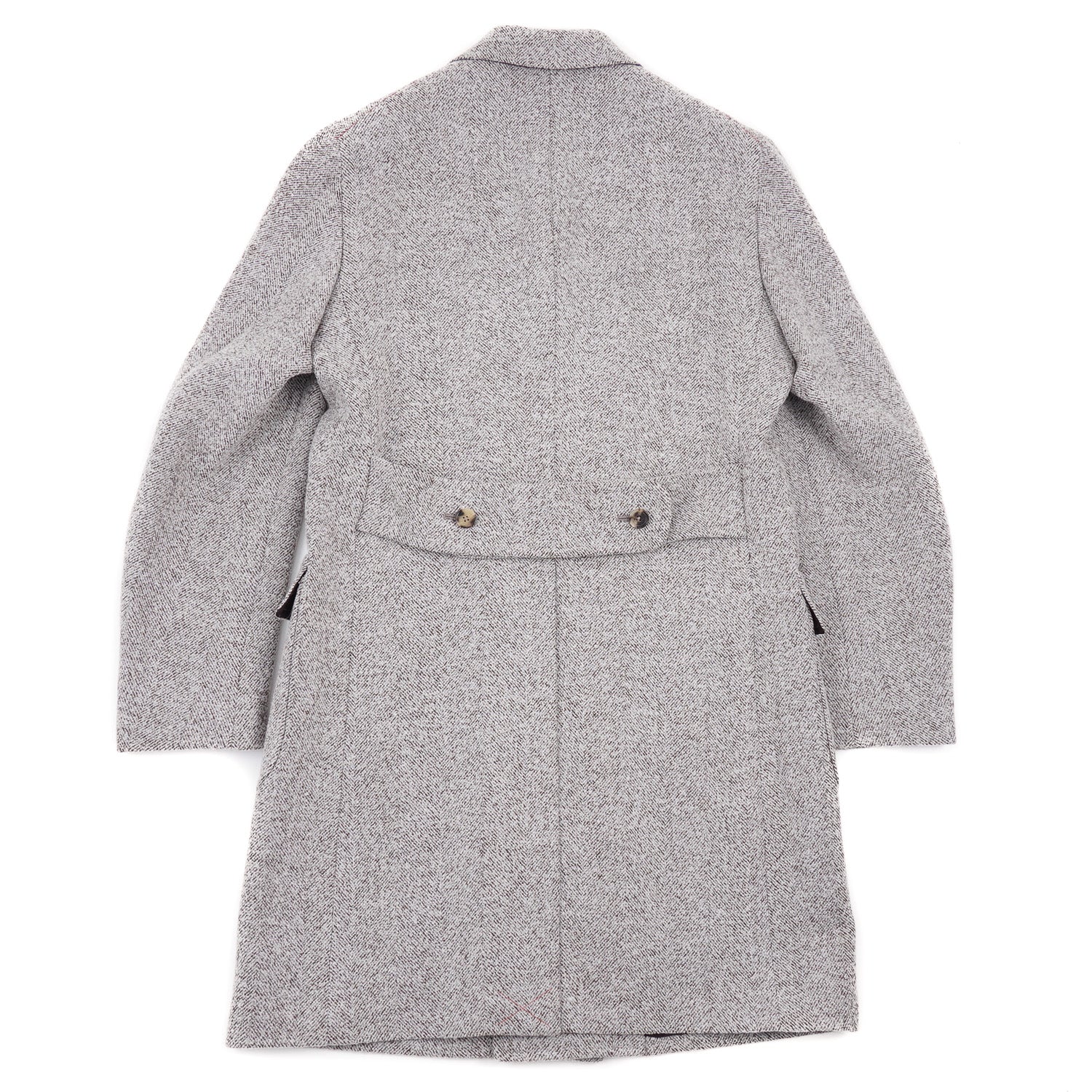 Isaia Soft Herringbone Wool Overcoat - Top Shelf Apparel