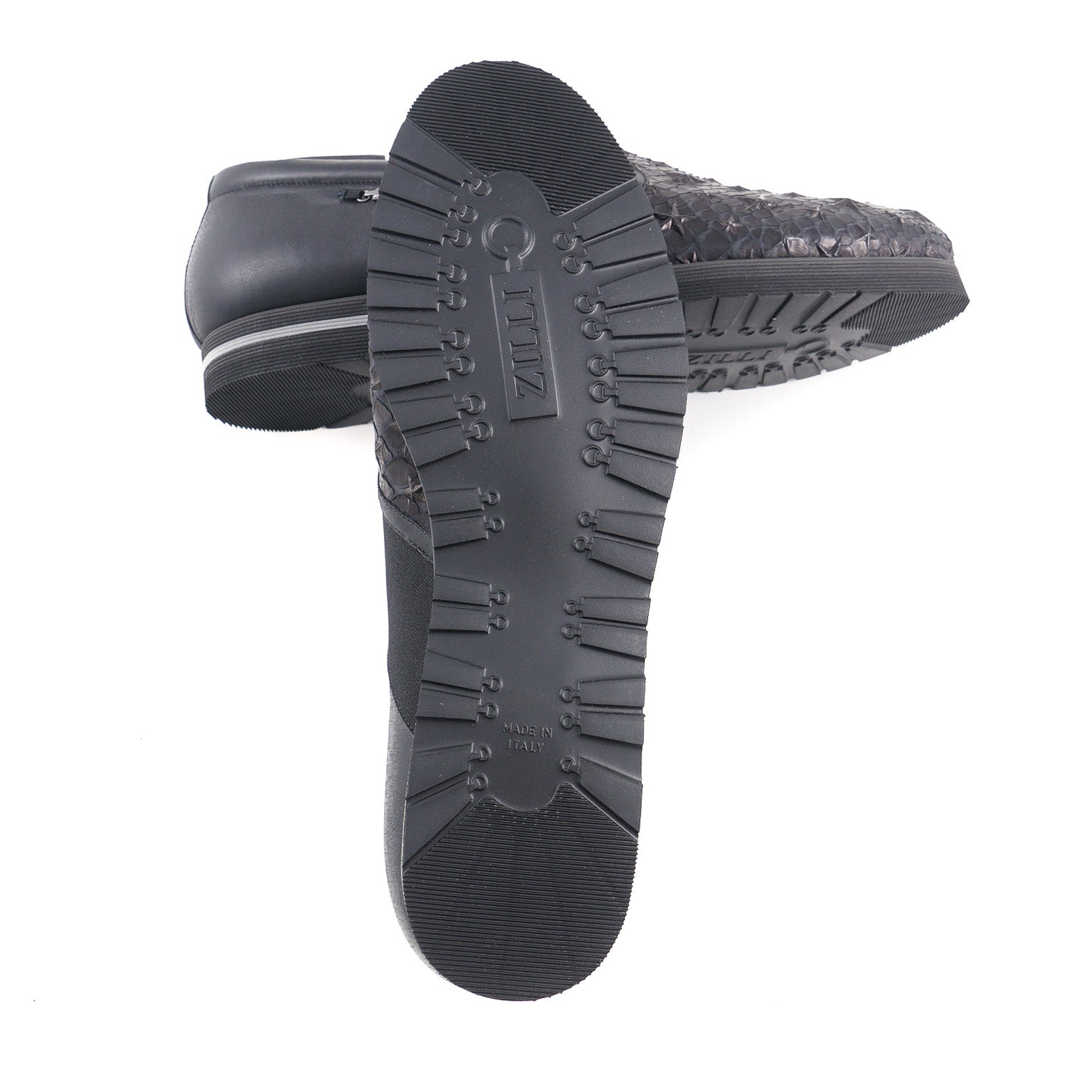 Zilli Python and Calf Leather Sneakers - Top Shelf Apparel