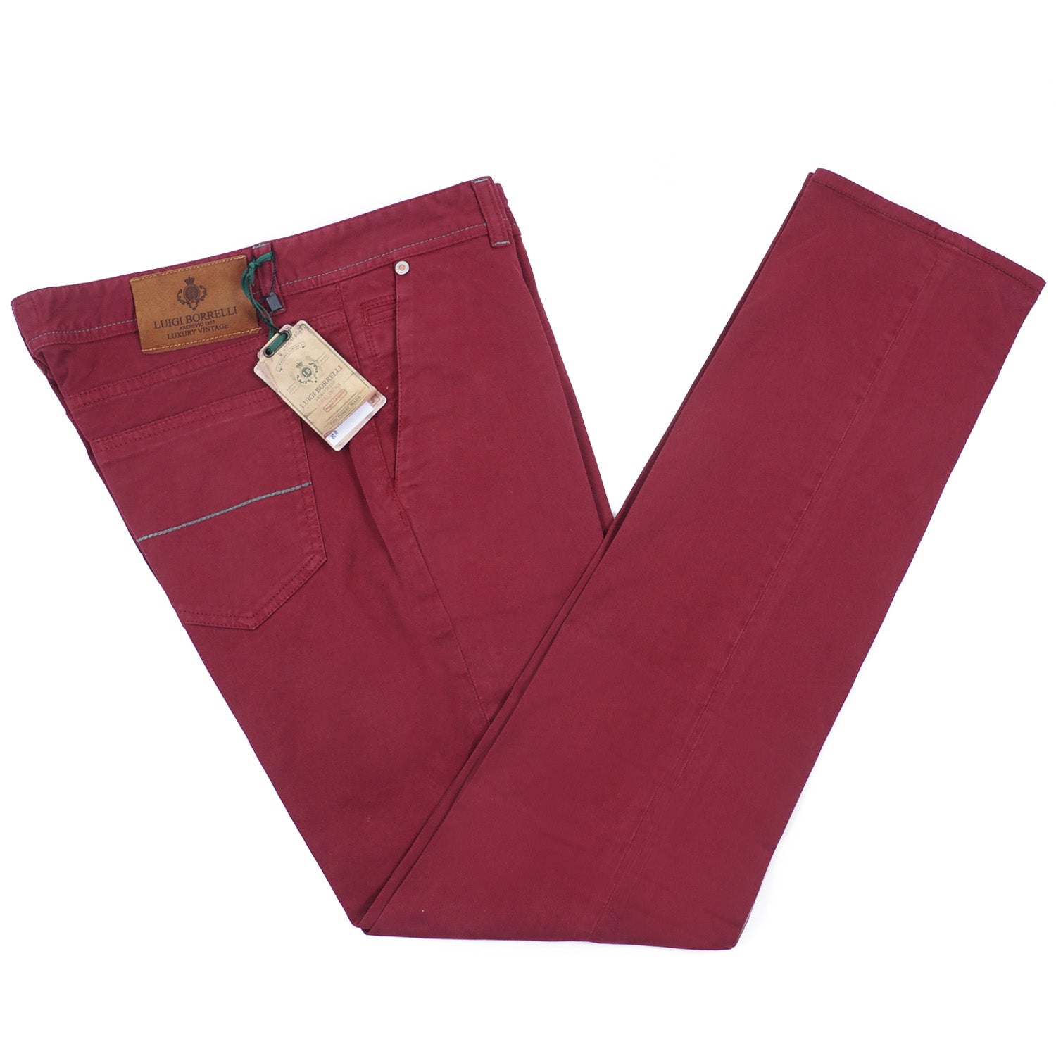 Luigi Borrelli Slim-Fit 5-Pocket Pants - Top Shelf Apparel