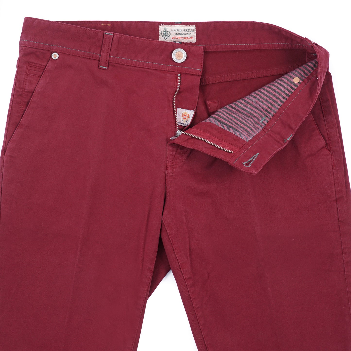 Luigi Borrelli Slim-Fit 5-Pocket Pants - Top Shelf Apparel
