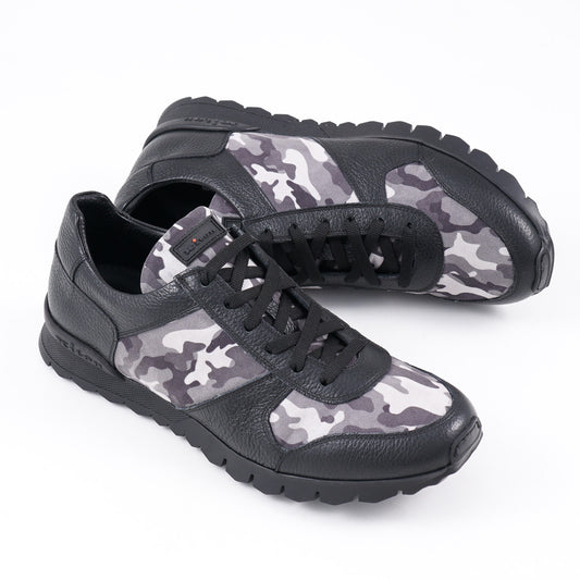 Kiton Camo Print Leather Sneakers - Top Shelf Apparel