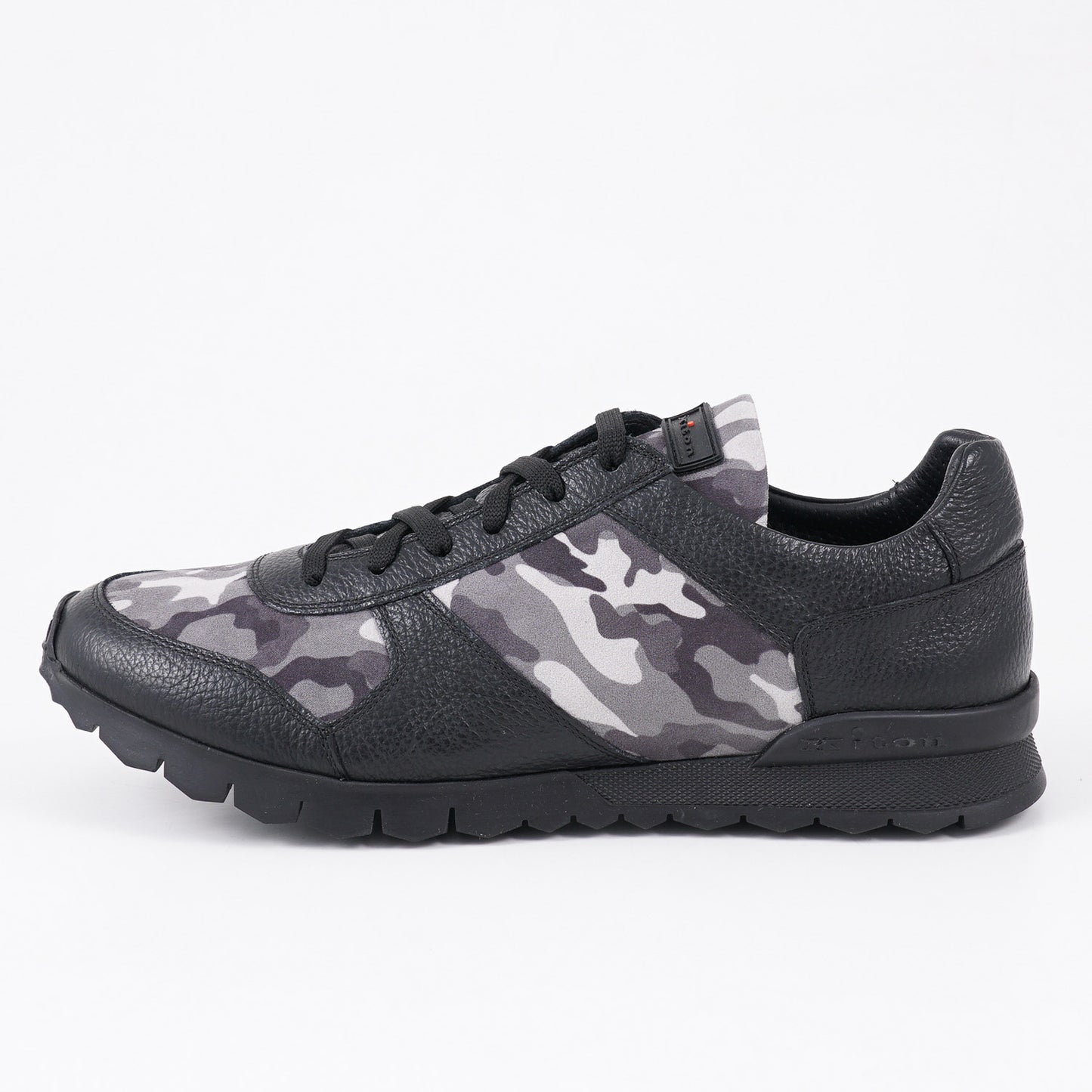 Kiton Camo Print Leather Sneakers - Top Shelf Apparel