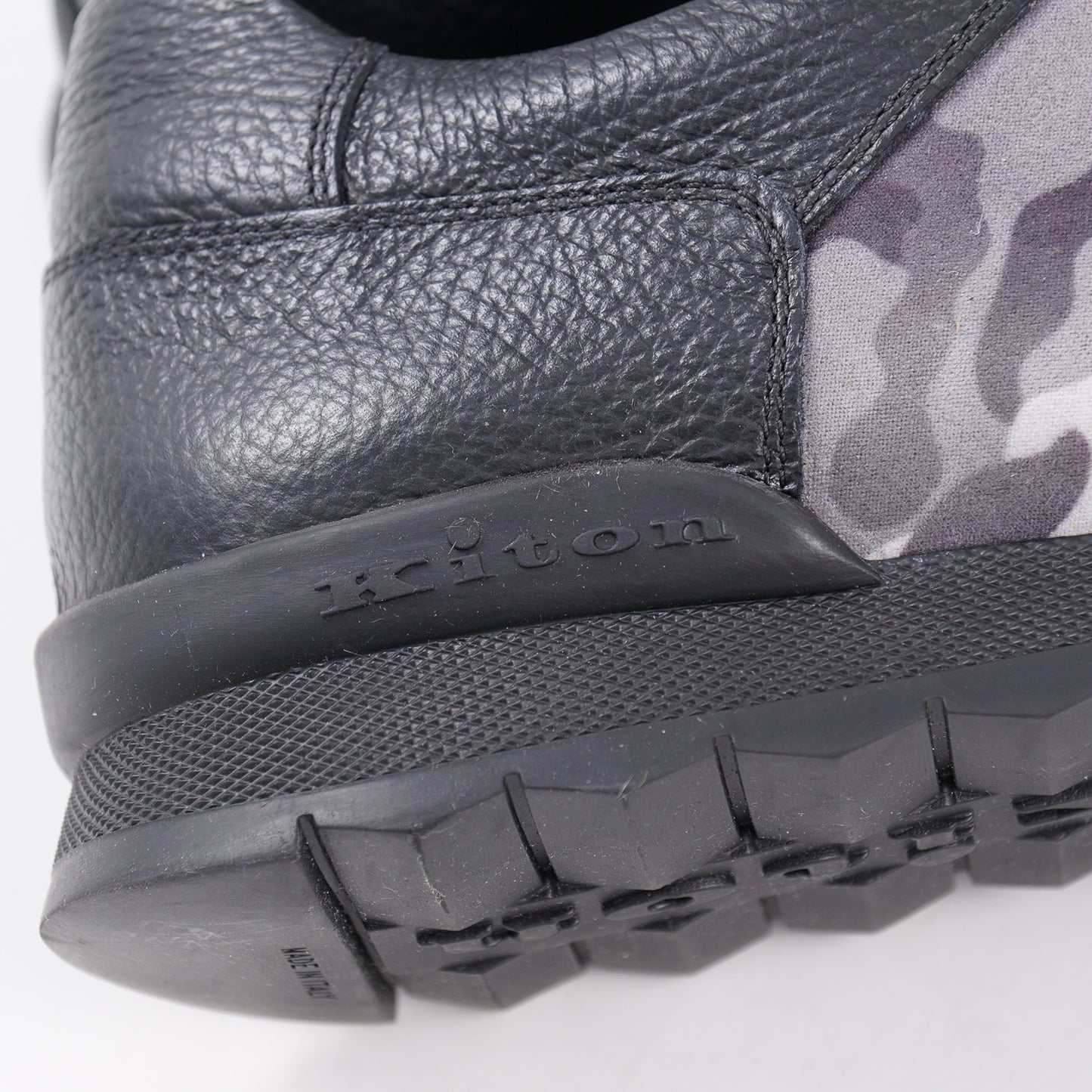 Kiton Camo Print Leather Sneakers - Top Shelf Apparel