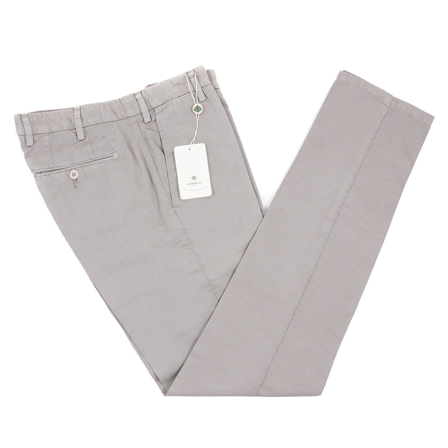 Luigi Borrelli Slim-Fit Cotton and Linen Pants - Top Shelf Apparel