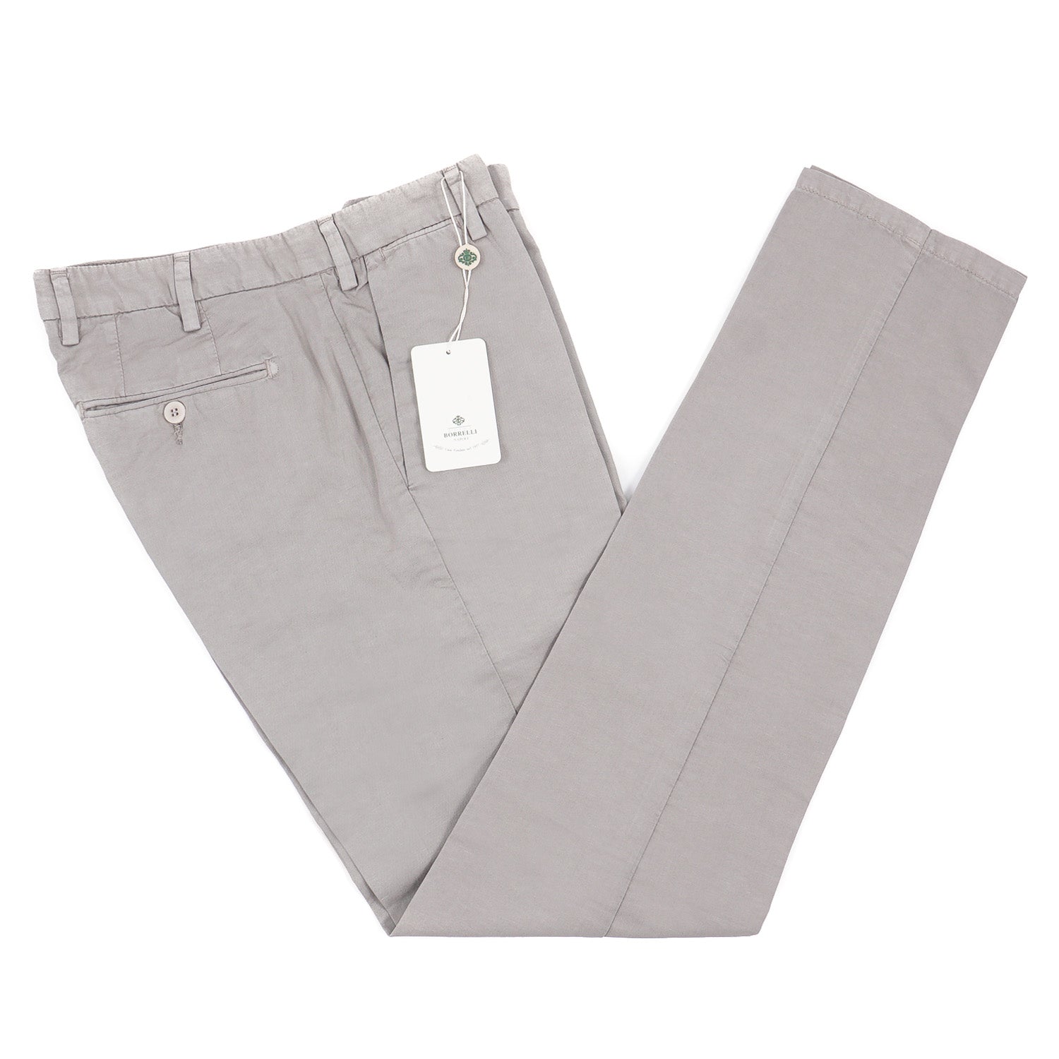 Luigi Borrelli Slim-Fit Cotton and Linen Pants - Top Shelf Apparel