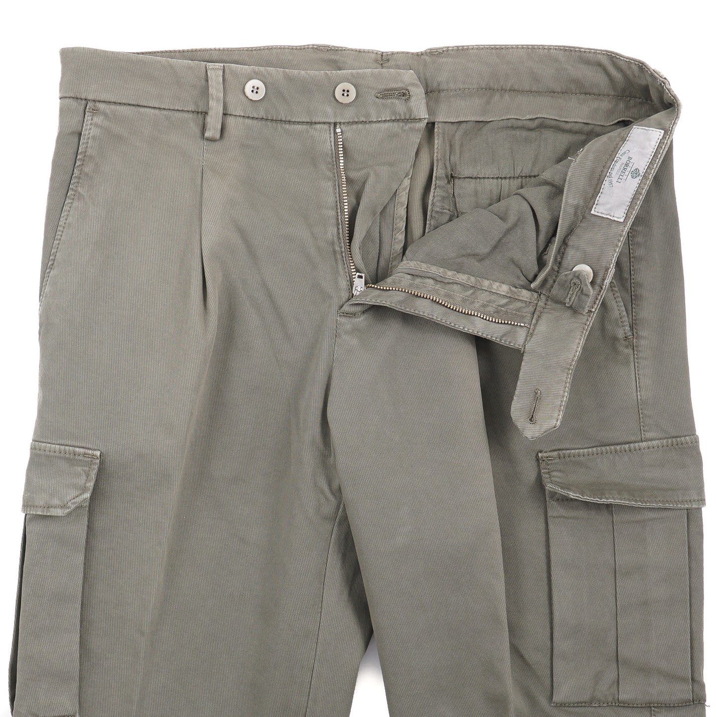 Luigi Borrelli Cotton Pants with Cargo Pockets - Top Shelf Apparel