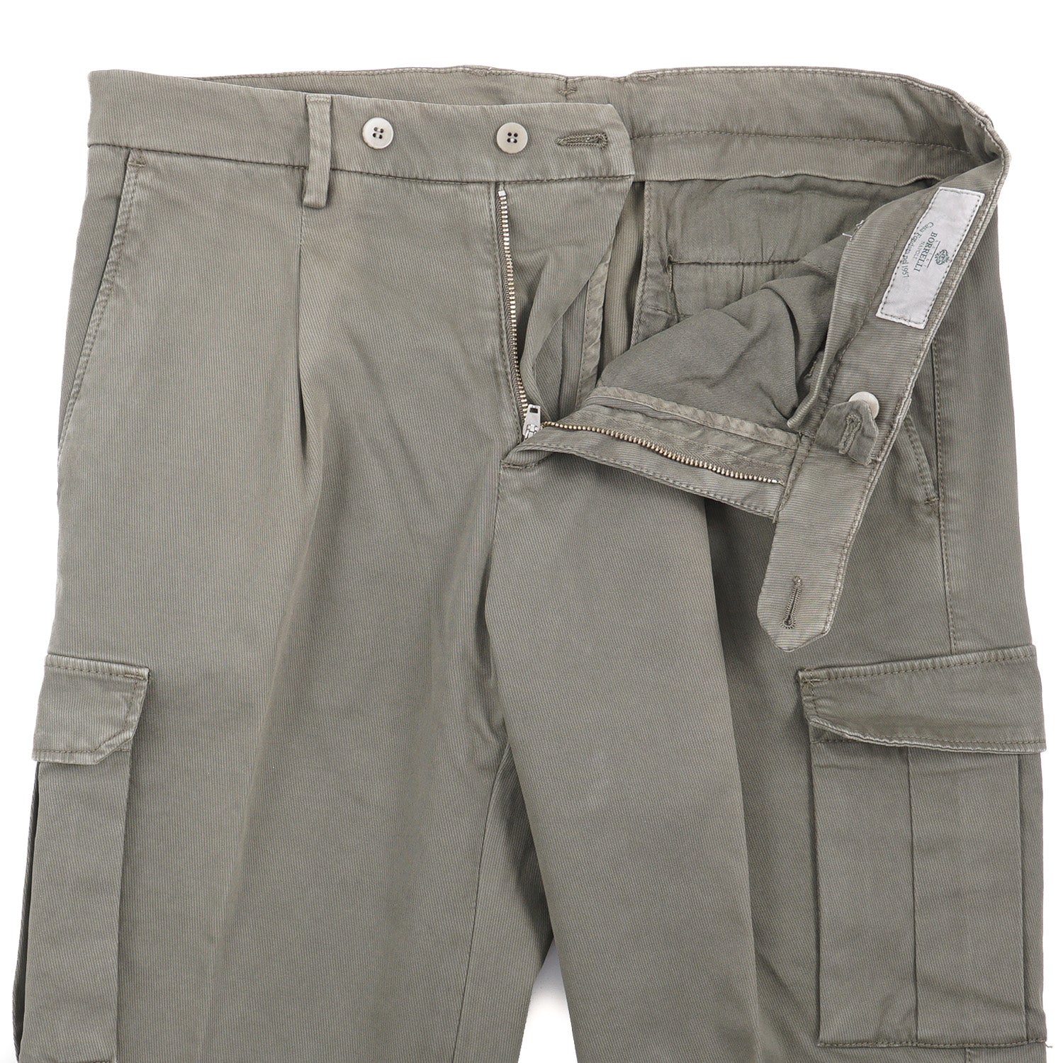 Luigi Borrelli Cotton Pants with Cargo Pockets - Top Shelf Apparel