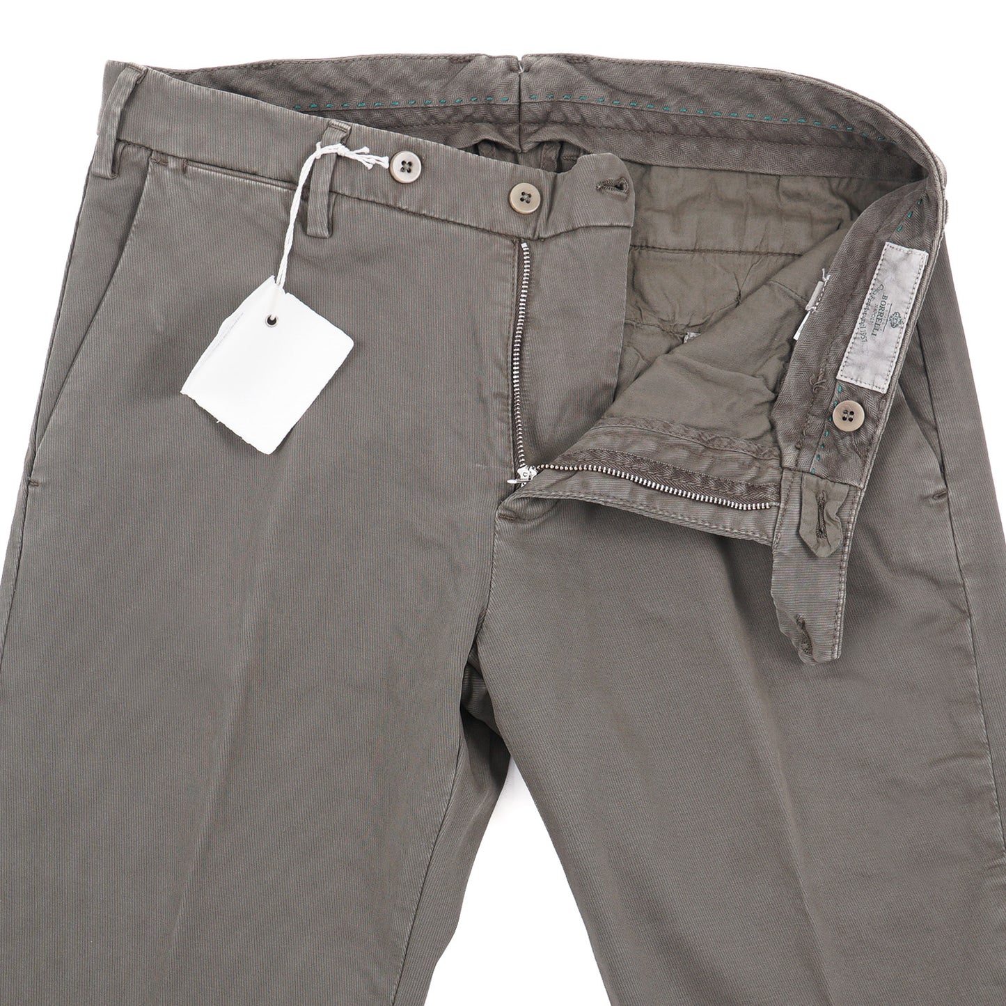 Luigi Borrelli Slim-Fit Cotton Pants - Top Shelf Apparel