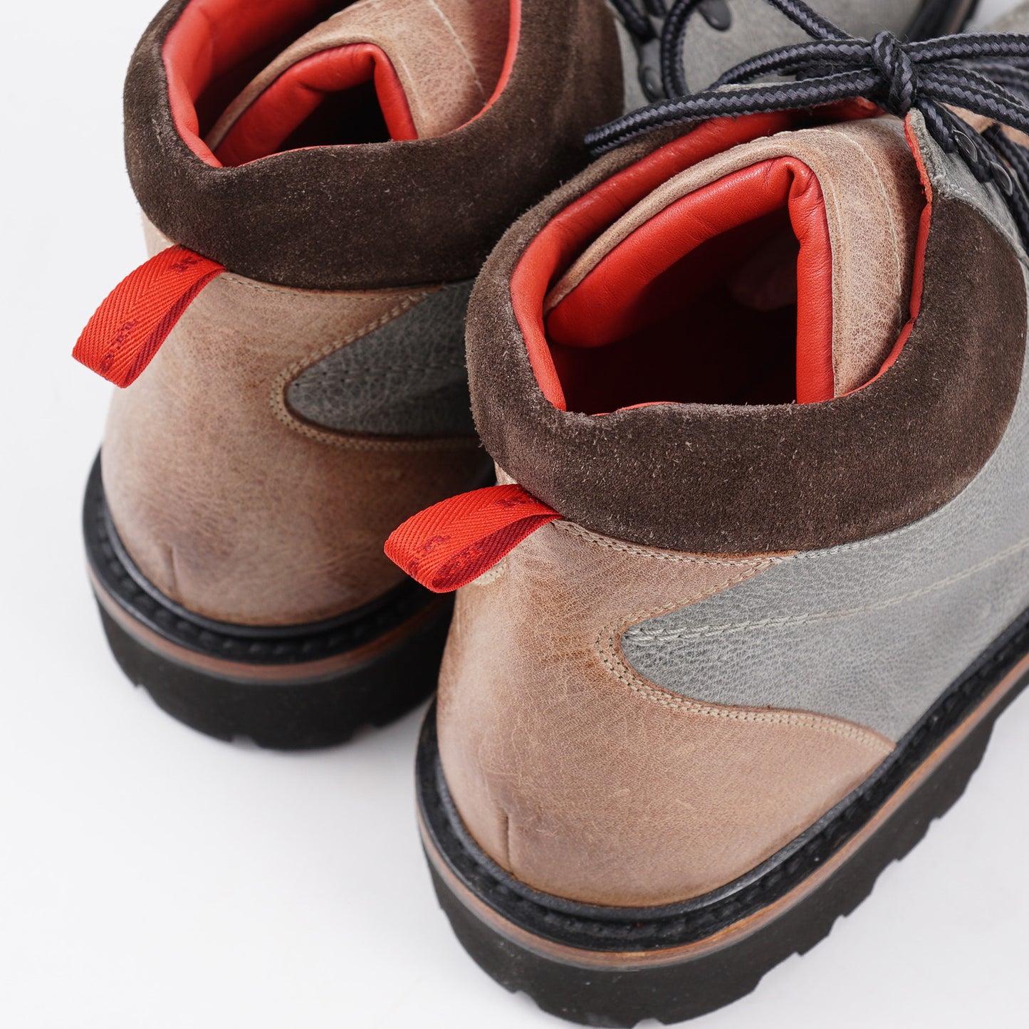 Kiton Antiqued Leather Hiking Boots - Top Shelf Apparel
