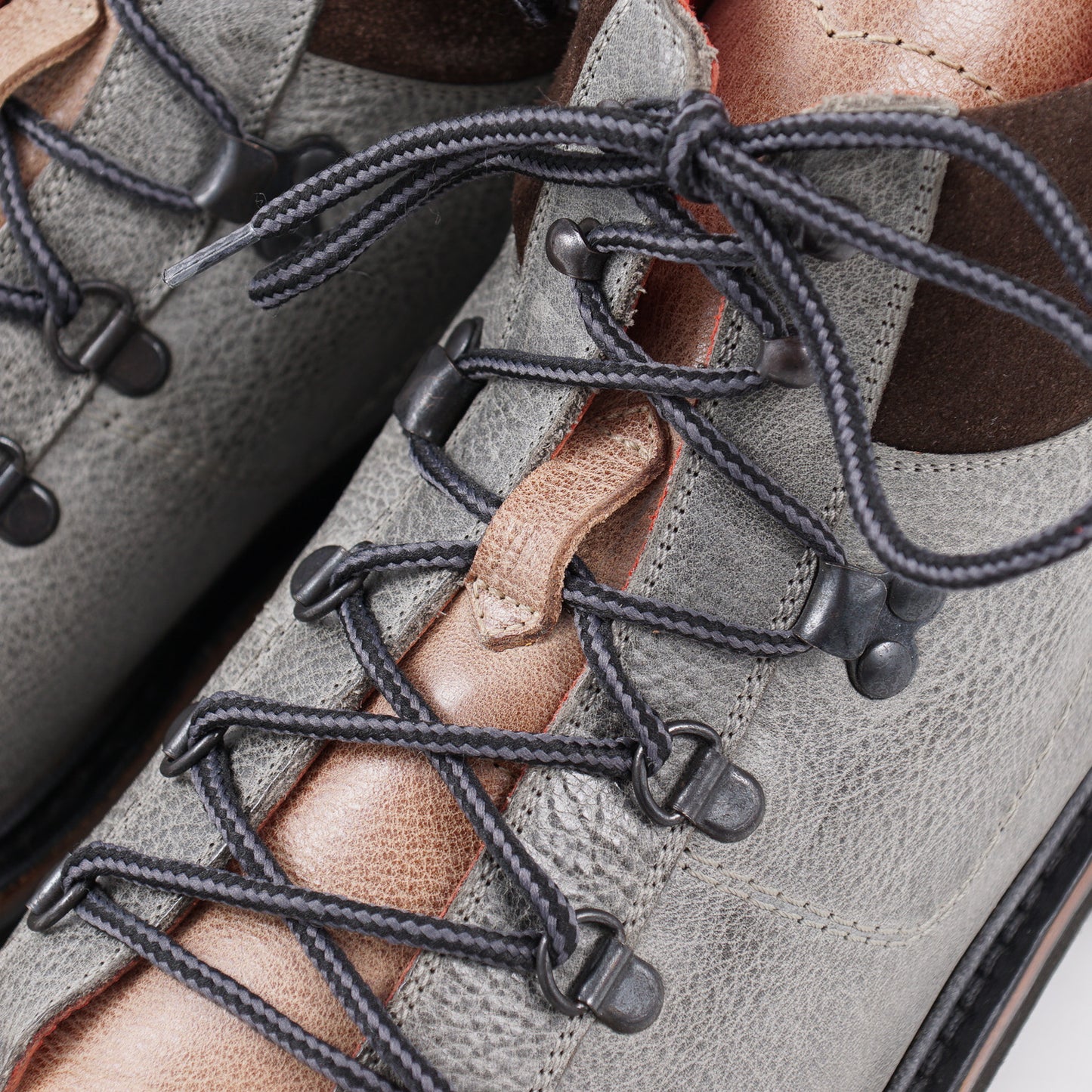 Kiton Antiqued Leather Hiking Boots - Top Shelf Apparel