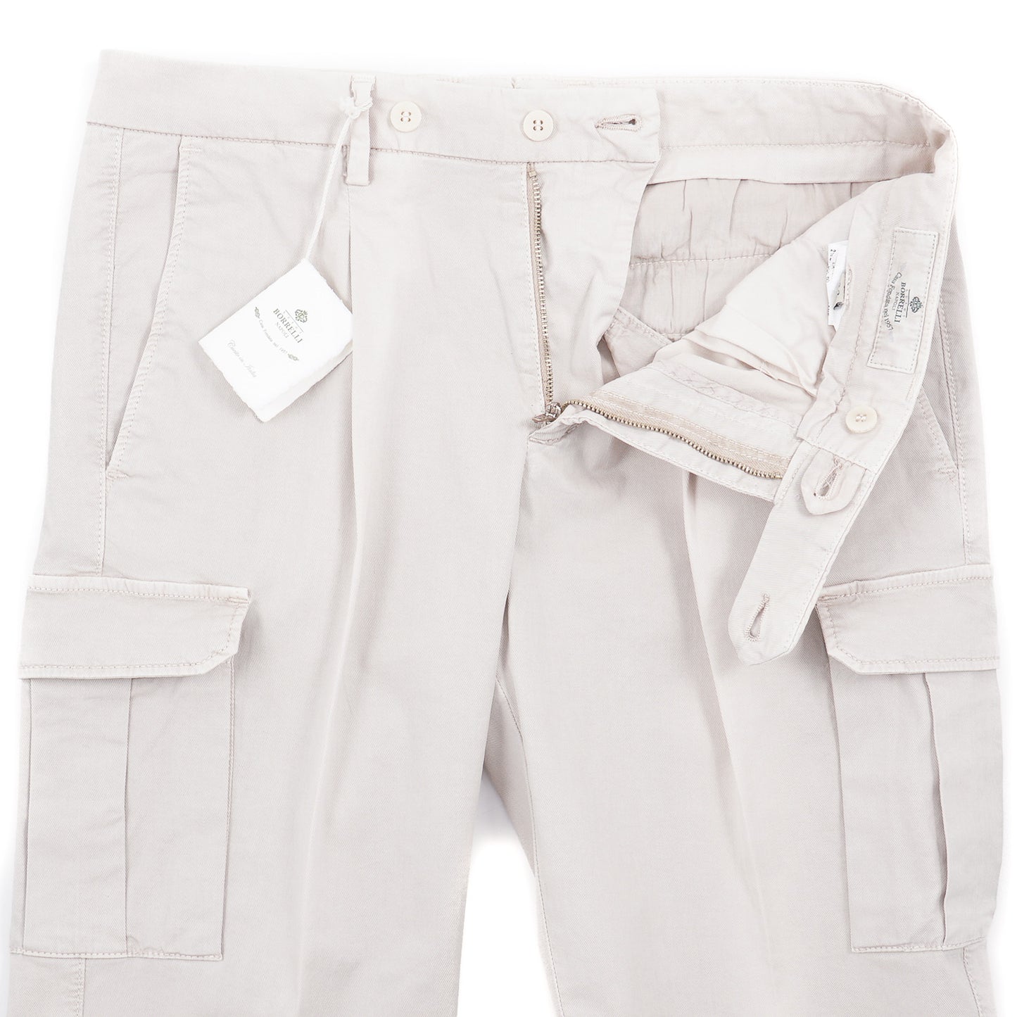 Luigi Borrelli Cotton Pants with Cargo Pockets - Top Shelf Apparel
