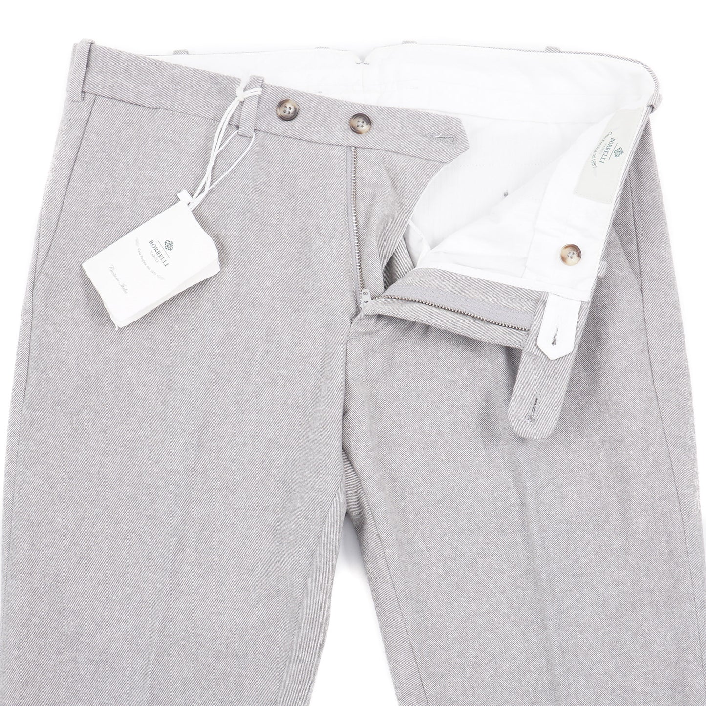 Luigi Borrelli Soft Twill Cotton Pants - Top Shelf Apparel