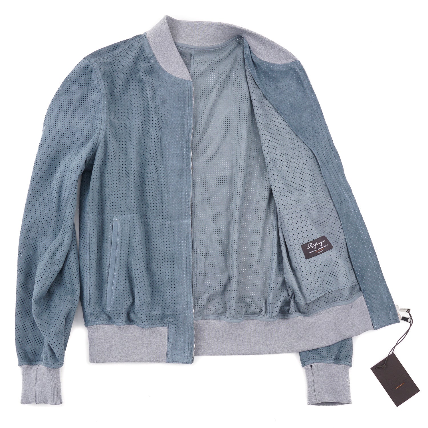 Rifugio Perforated Suede Bomber Jacket - Top Shelf Apparel