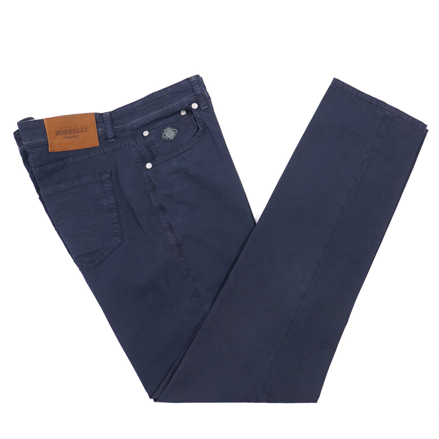 Luigi Borrelli Slim-Fit Cotton-Linen Jeans - Top Shelf Apparel