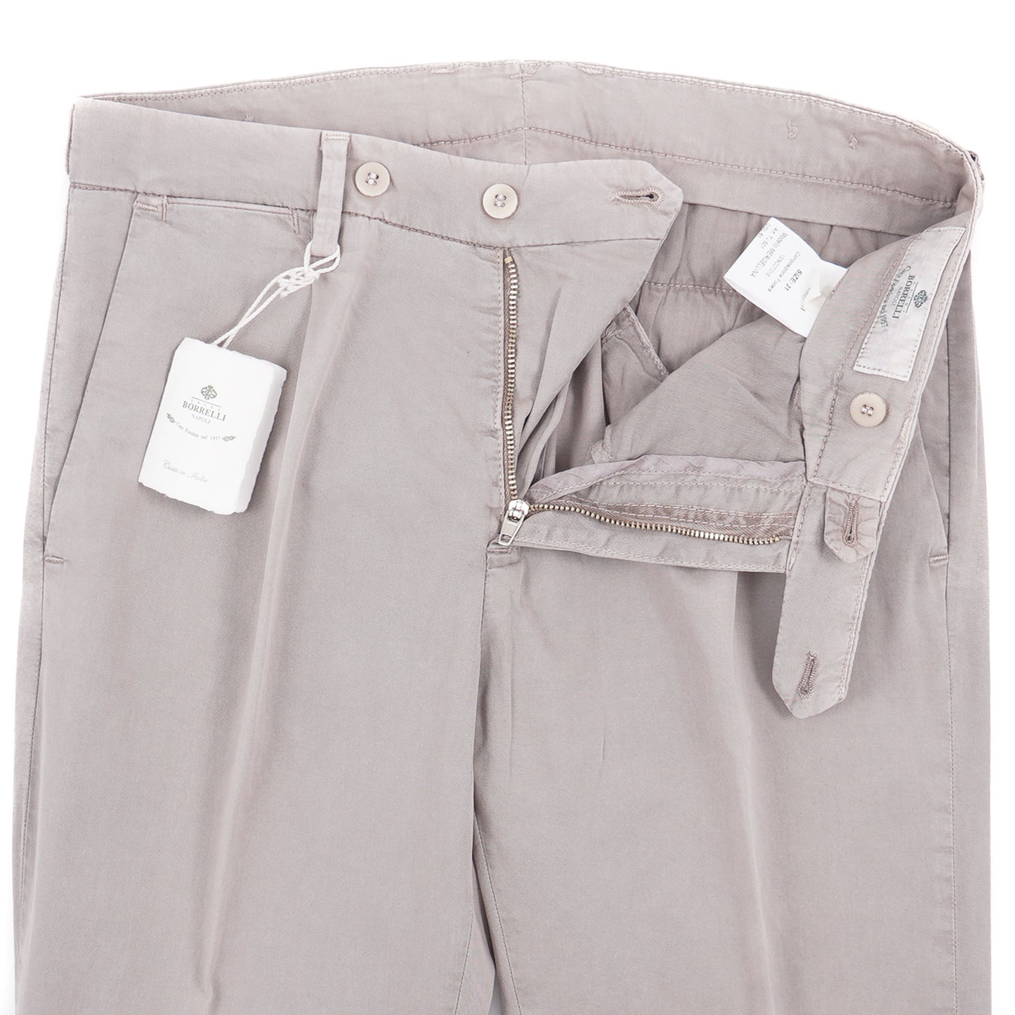 Luigi Borrelli Slim-Fit Cotton Pants - Top Shelf Apparel