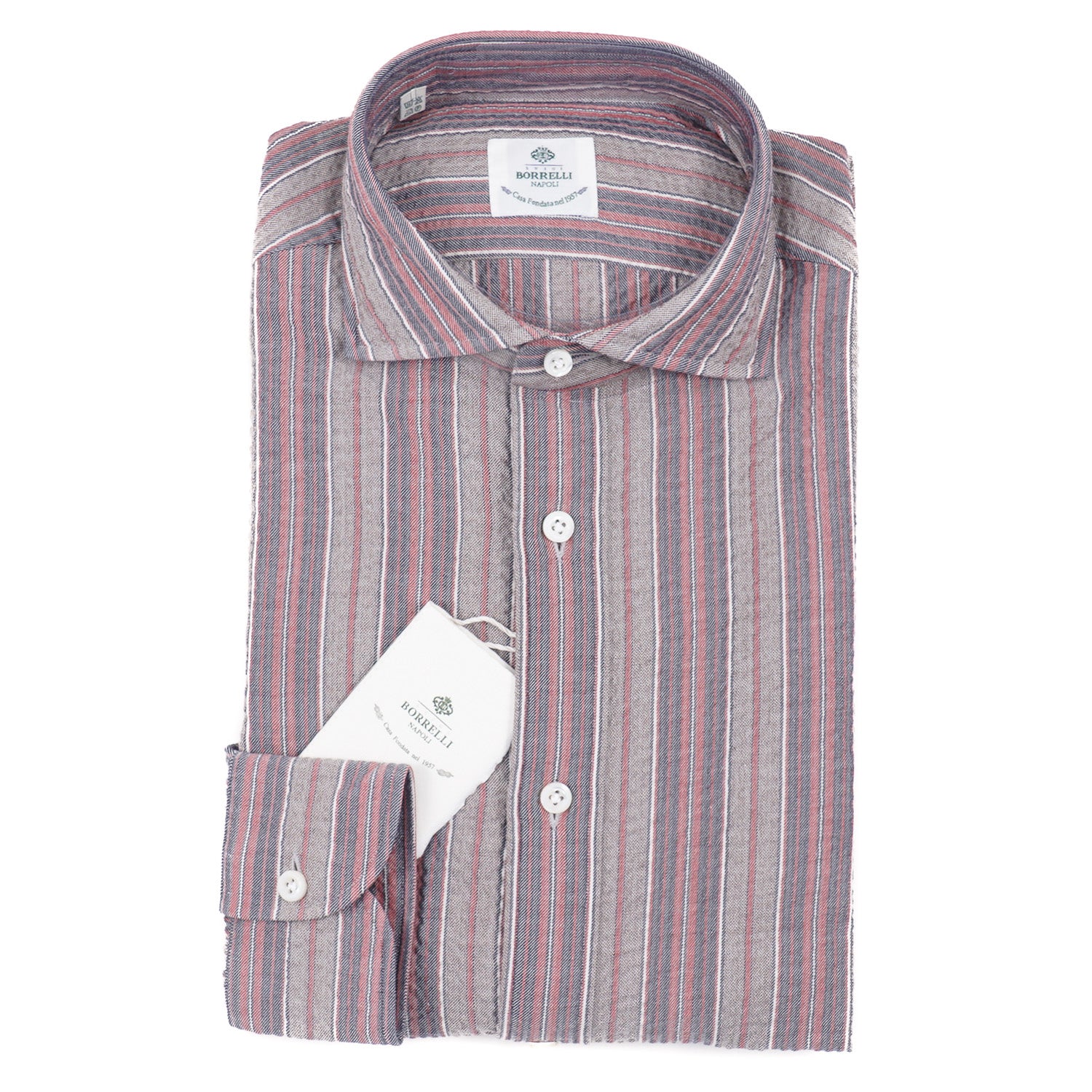 Luigi Borrelli Lightweight Seersucker Shirt - Top Shelf Apparel
