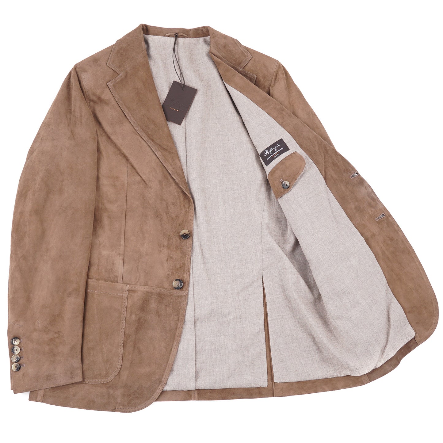 Rifugio Lambskin Suede Leather Blazer - Top Shelf Apparel