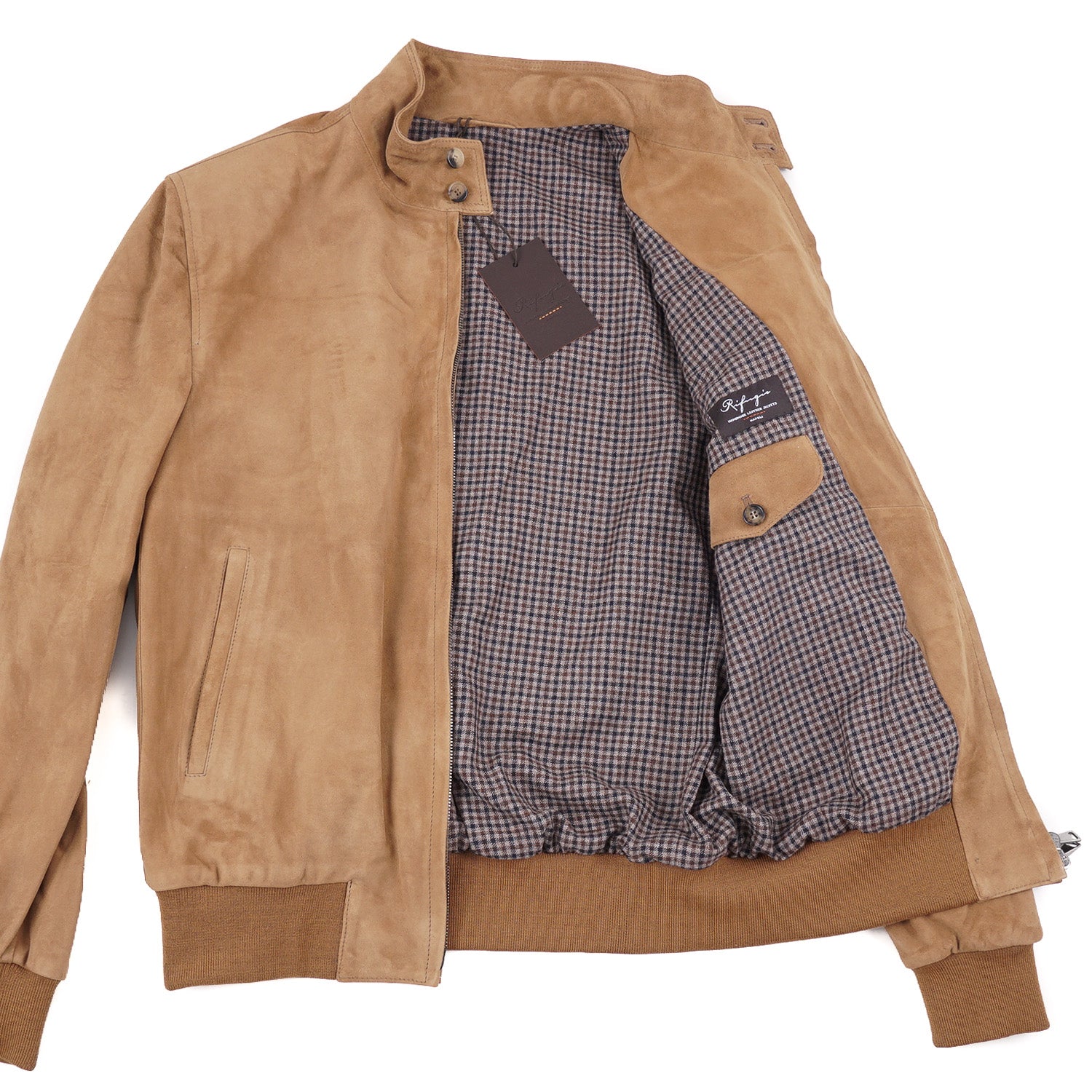 Rifugio Wool-Lined Suede Bomber Jacket - Top Shelf Apparel