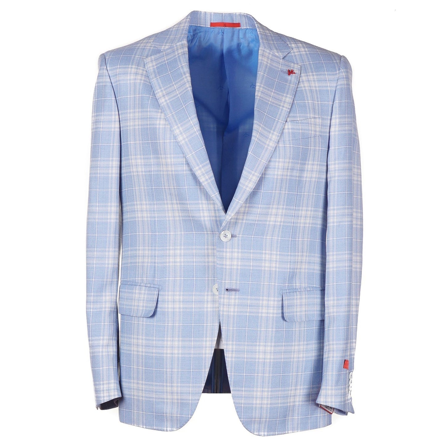 Isaia Layered Check Wool-Cashmere-Silk Sport Coat - Top Shelf Apparel