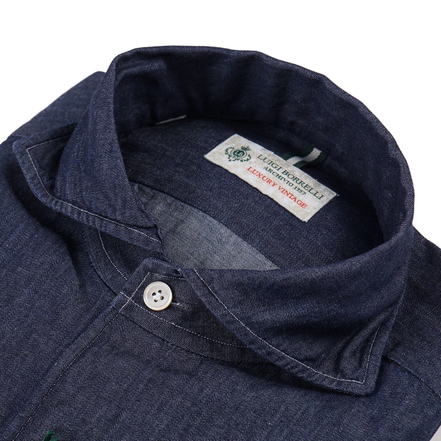 Luigi Borrelli Chambray Denim Shirt - Top Shelf Apparel