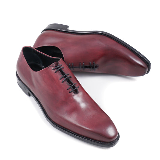Di Mella Burgundy Wholecut Shoes - Top Shelf Apparel