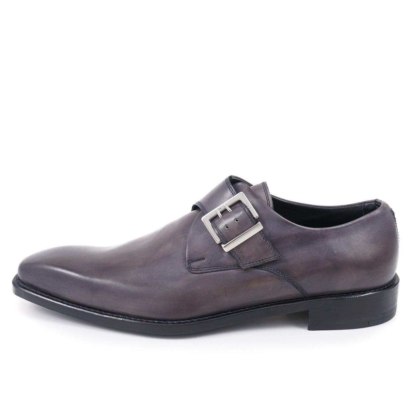 Di Mella Gray Monk Strap Shoes - Top Shelf Apparel