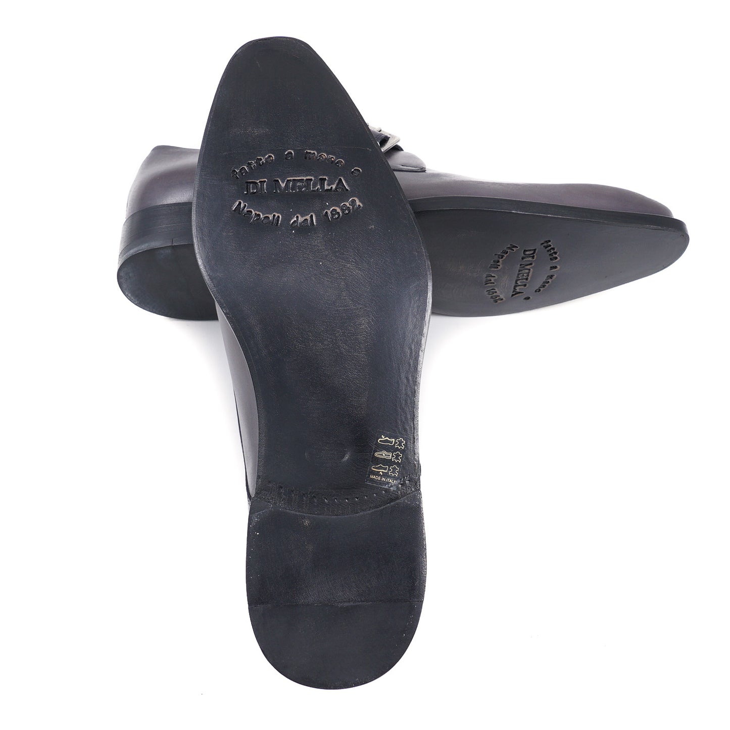 Di Mella Gray Monk Strap Shoes - Top Shelf Apparel