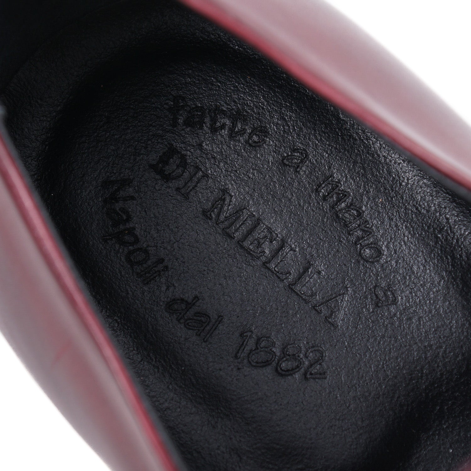 Di Mella Burgundy Wholecut Shoes - Top Shelf Apparel