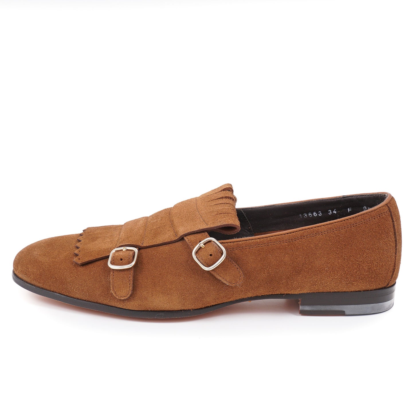 Santoni Suede Double-Buckle Loafers - Top Shelf Apparel